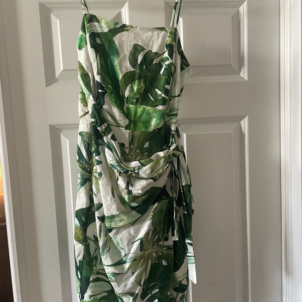 Giani Bini palm print wrap dress